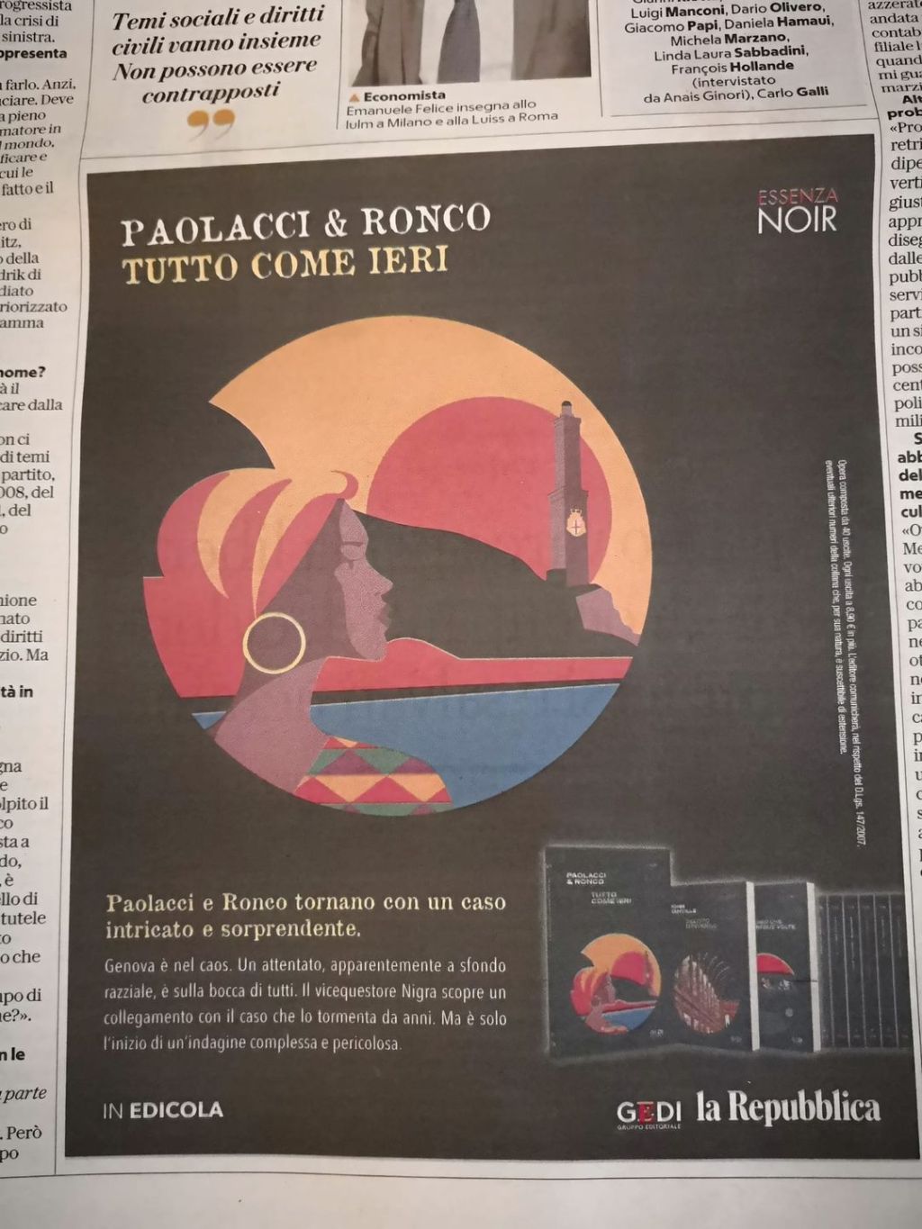 Tutto come ieri allegato a “La Repubblica”