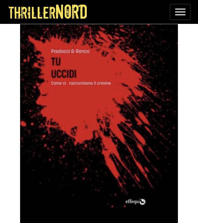 Tu uccidi: la recensione di Sabrina De Bastiani su&nbsp;Thrillernord